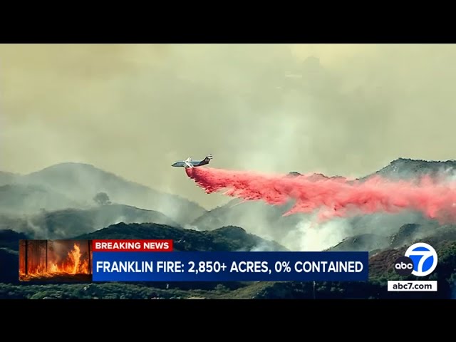 ⁣Officials give update on Franklin Fire in Malibu