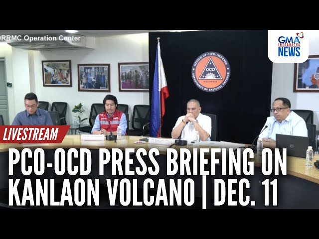 ⁣LIVE: PCO-OCD press briefing on Kanlaon Volcano (Dec. 11, 2024) | GMA Integrated News