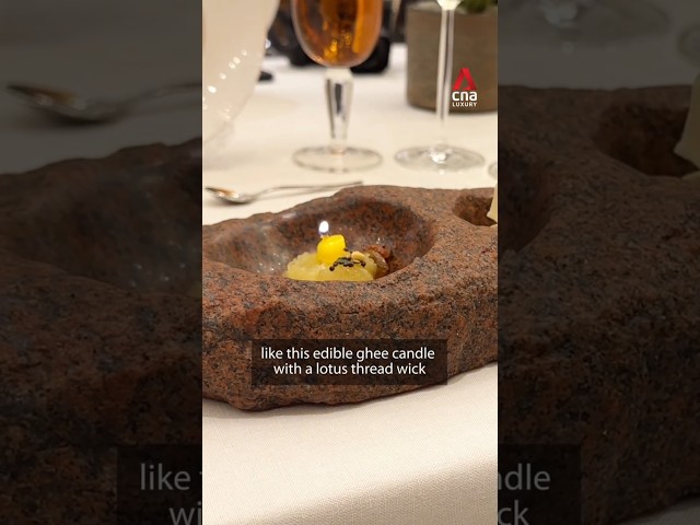 ⁣Edible ghee candles and more at India’s Avartana fine dining restaurant