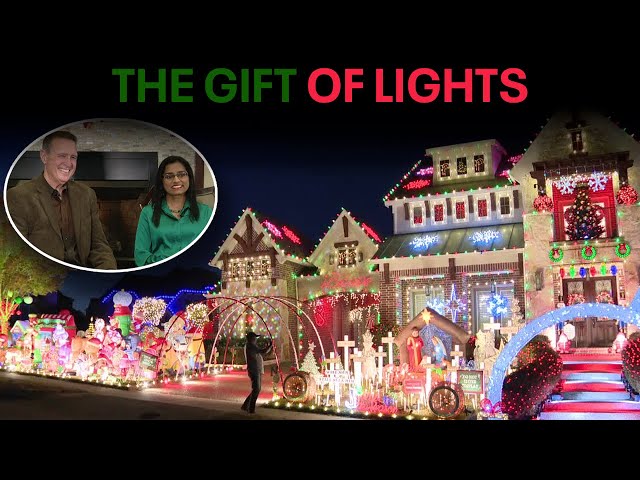 ⁣The touching story behind a McKinney couple's massive Christmas lights display