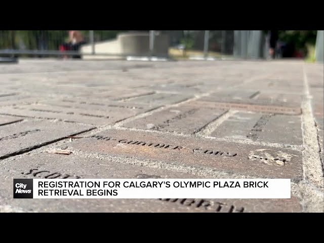 ⁣Registration opens for Calgary's Olympic Plaza brick retrieval