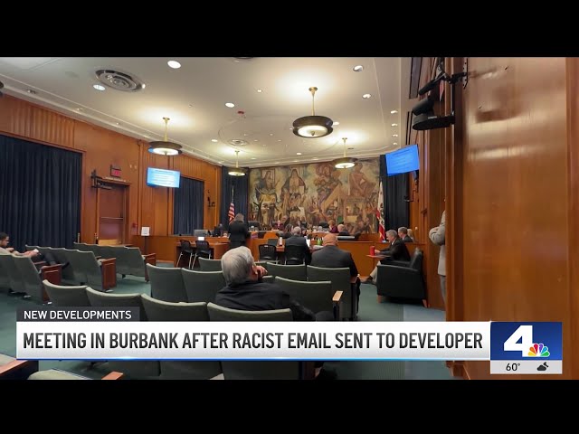 ⁣Burbank residents speak out against racist email targeting Armenian developers