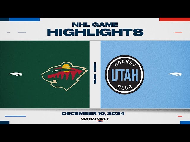 ⁣NHL Highlights | Wild vs. Utah HC - December 10, 2024