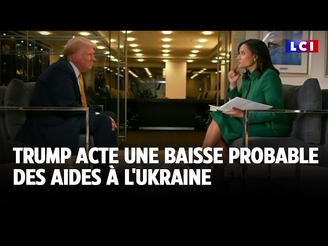 ⁣Trump acte une baisse probable des aides à l'Ukraine｜LCI