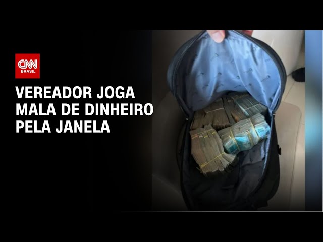 ⁣Vereador joga mala de dinheiro pela janela | CNN NOVO DIA