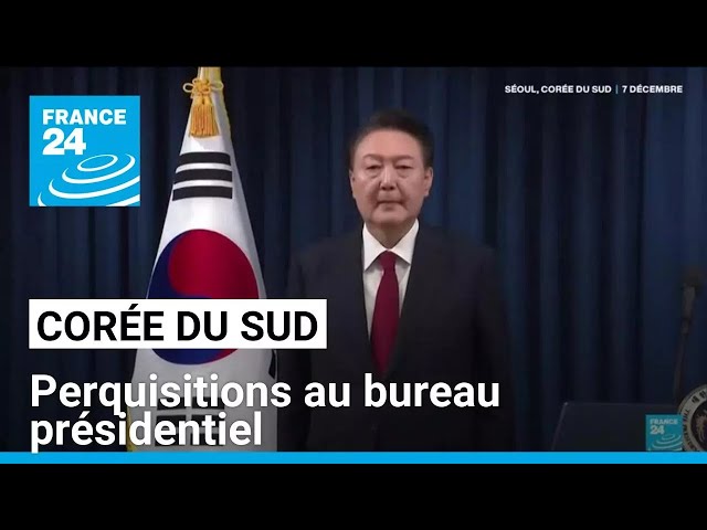 ⁣Corée du Sud : la police sud-coréenne mène des perquisitions au bureau présidentiel