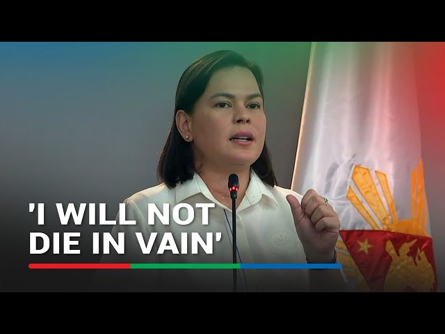 ⁣VP Sara Duterte hindi pinagsisisihan ang pagbubunyag sa 'kill plot' laban sa mga Marcos