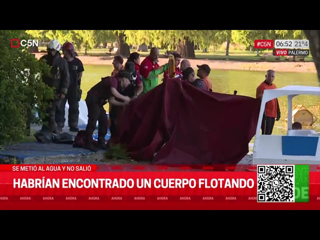 ⁣ENCONTRARON un CUERPO FLOTANDO en los LAGOS de PALERMO: YA HABÍAN PASADO 72 HS de BÚSQUEDA