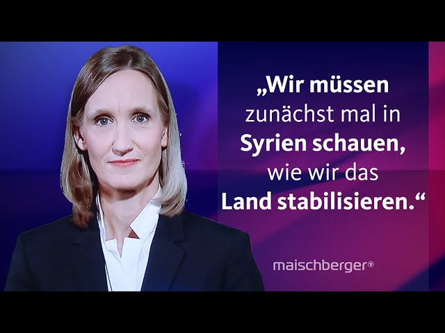 ⁣Nach dem Sturz Assads: Nahost-Expertin Kristin Helberg über die Lage in Syrien | maischberger