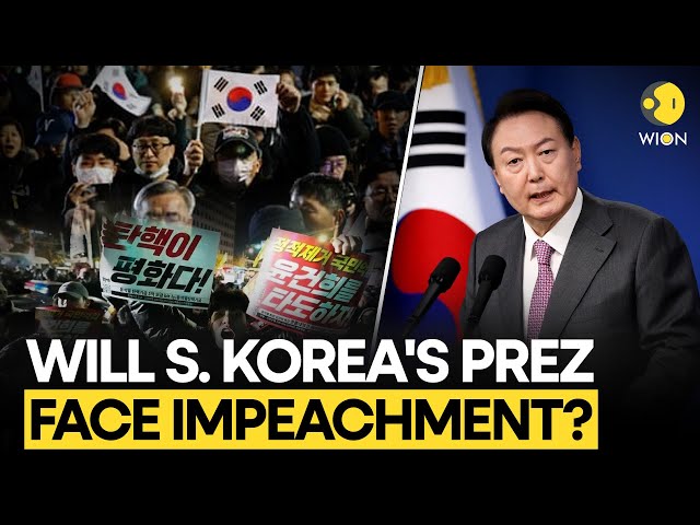 ⁣South Korea: Protesters Gather In Front Of Parliament In Seoul Against President Yoon | WION LIVE