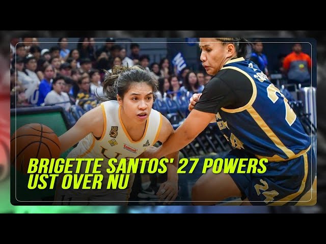 ⁣Brigette Santos erupts for 27 as UST forces Game 3 vs. NU