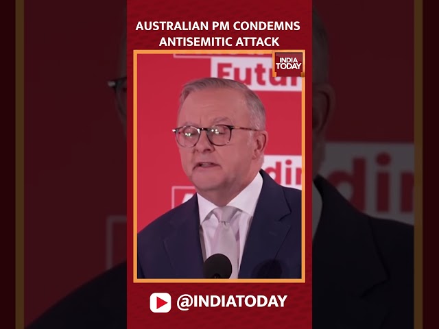 ⁣Australian PM On Anti-Semitic Attack In Sydney #shorts #australia