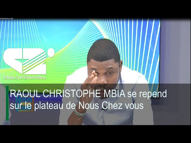 ⁣RAOUL CHRISTOPHE MBIA se repend sur le plateau de Nous Chez vous