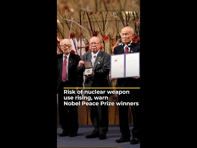 ⁣Risk of nuclear weapon use rising, warn Nobel Peace Prize winners | AJ #shorts