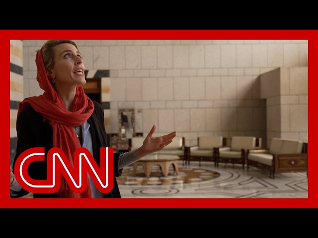 ⁣CNN gets first-hand look at ousted Syrian president's palace