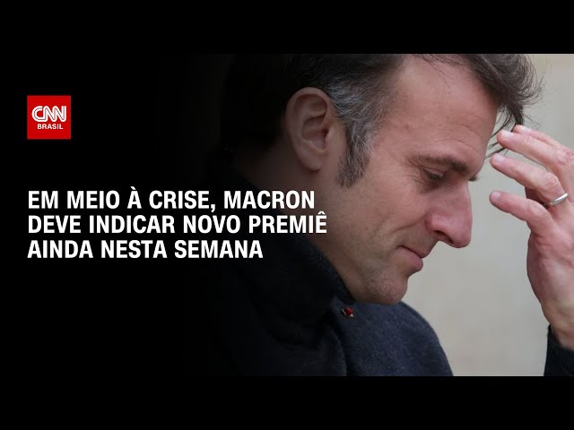 ⁣Em meio à crise, Macron deve indicar novo premiê ainda nesta semana | LIVE CNN