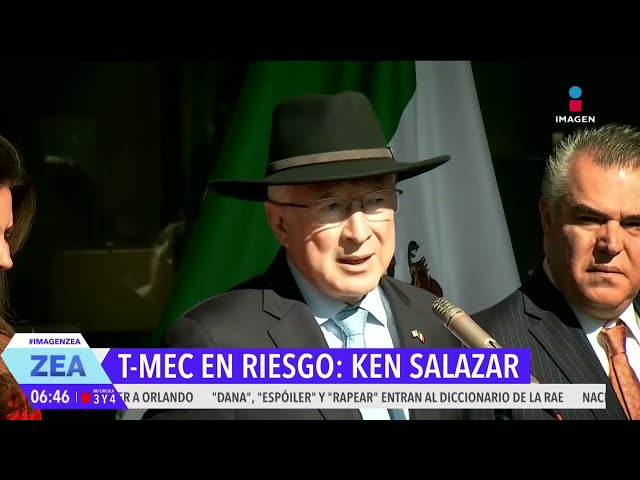 ⁣Ken Salazar afirma que el T-MEC está en riesgo debido a las amenazas de Donald Trump | Francisco Zea