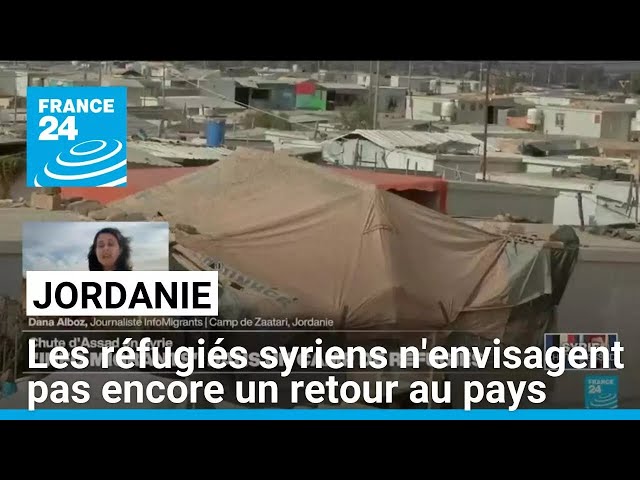 ⁣Jordanie : dans le camp de Zaatari, les réfugiés syriens n'envisagent pas encore un retour au p