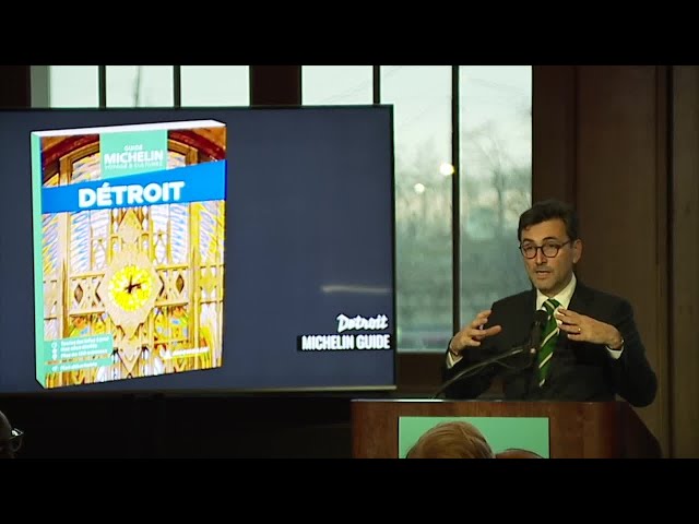 ⁣Phillippe Orain from Michelin speaks on Michelin Detroit Travel Guide