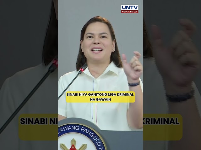 ⁣VP Sara, walang planong magtago o tumakas kung ipaaresto o sampahan ng kaso