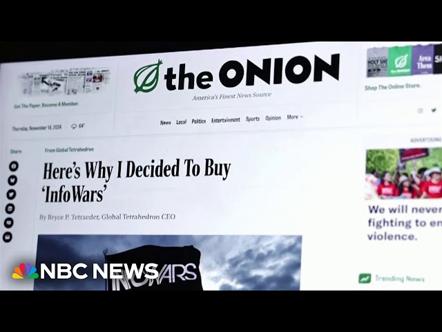 ⁣Bankruptcy judge rejects The Onion’s bid to buy Alex Jones’ Infowars