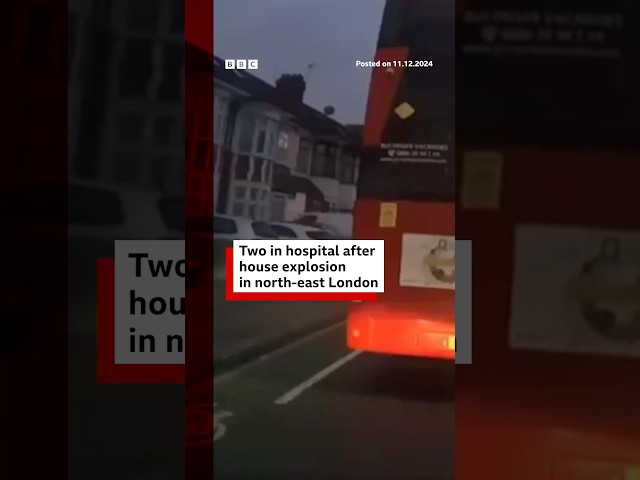 ⁣Two people are in hospital after a house explosion in north-east London. #London #BBCNews