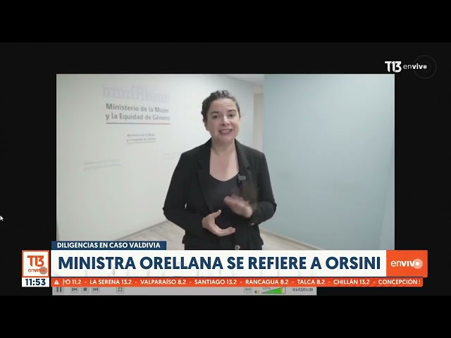 ⁣Gobierno reprocha contacto de diputada Orsini a fiscal por caso Valdivia