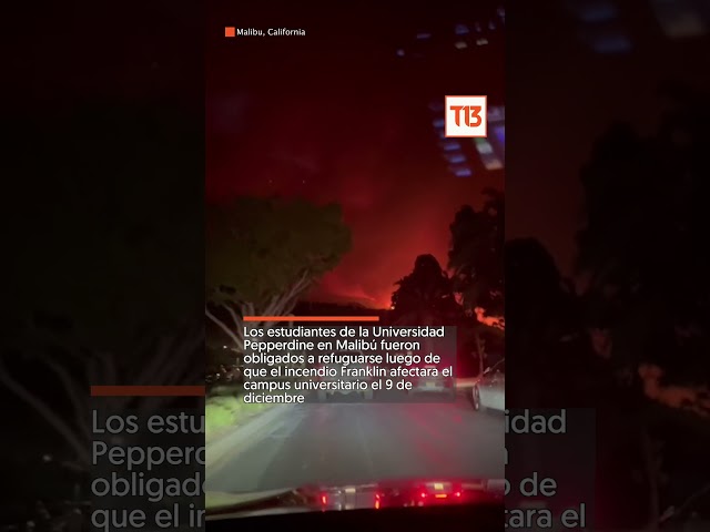 ⁣Apocalíptica escena por voraz incendio en Malibú