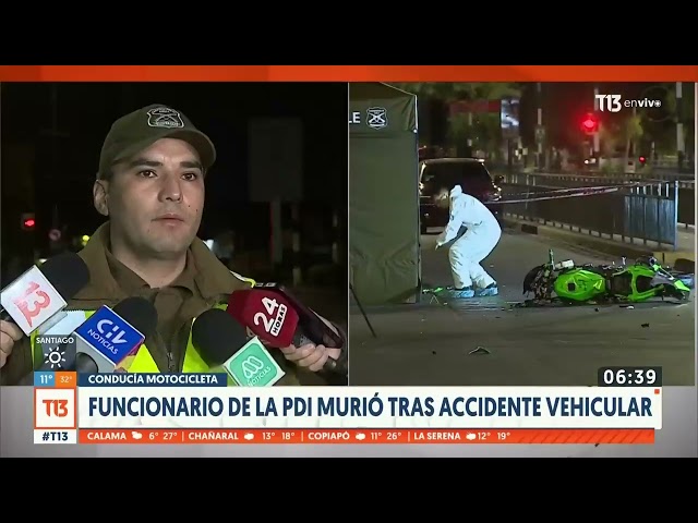 ⁣Funcionario de la PDI falleció tras accidente vehicular