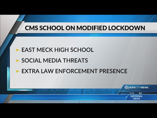 ⁣Social media threats prompt security at East Meck HS