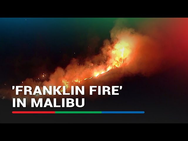 ⁣Stubborn wildfire destroys several structures in Malibu, California