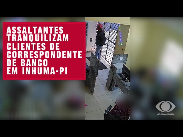 ⁣Bandidos roubam R$ 100 mil de banco e acalmam e agradecem clientes no PI