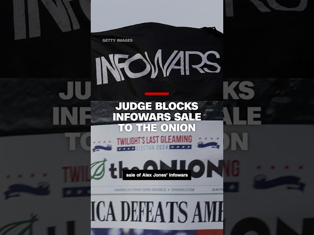 ⁣Judge blocks Infowars sale to The Onion