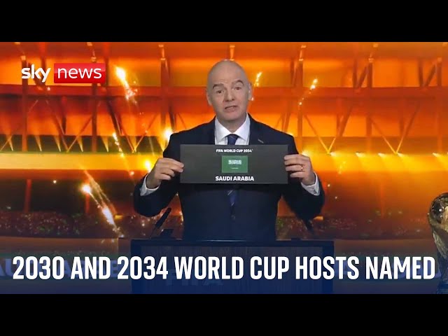 ⁣Saudi Arabia confirmed as hosts for 2034 World Cup - full announcement and ceremony