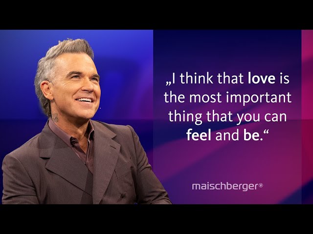 ⁣Robbie Williams talks about self-doubt, depression and his film "Better Man" | maischberge