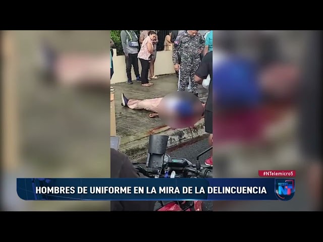 ⁣Hombres de uniforme en la mira de la delincuencia