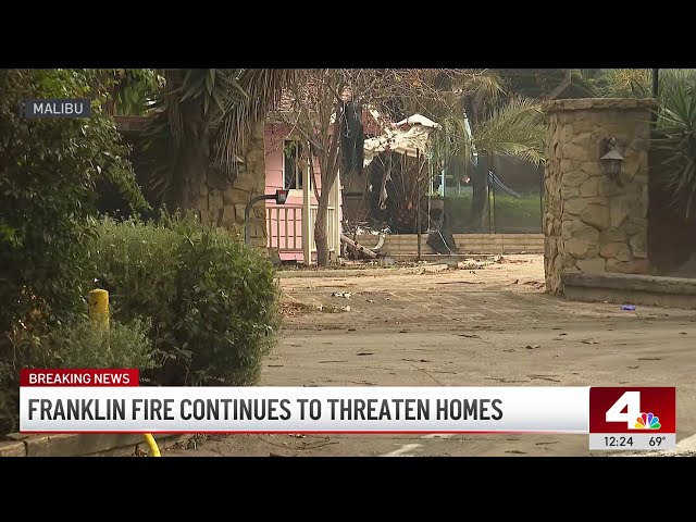 ⁣Franklin Fire destruction revealed in Malibu neighborhood