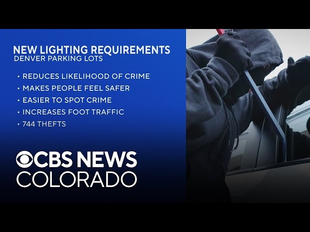 ⁣Parking lots in Denver have new lighting requirements to cut down on crime