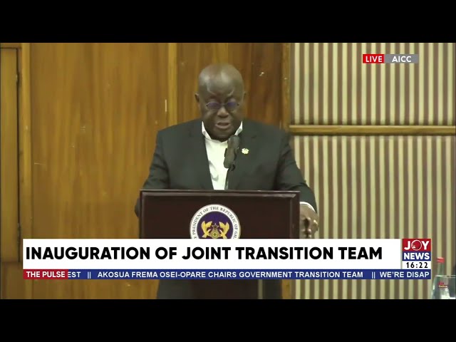 ⁣Joint Transition Team inaugurated in Accra