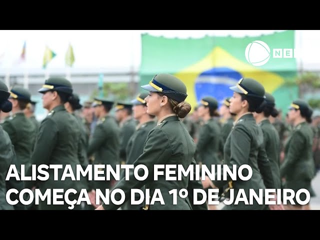 ⁣Alistamento militar feminino começa no dia 1º de janeiro