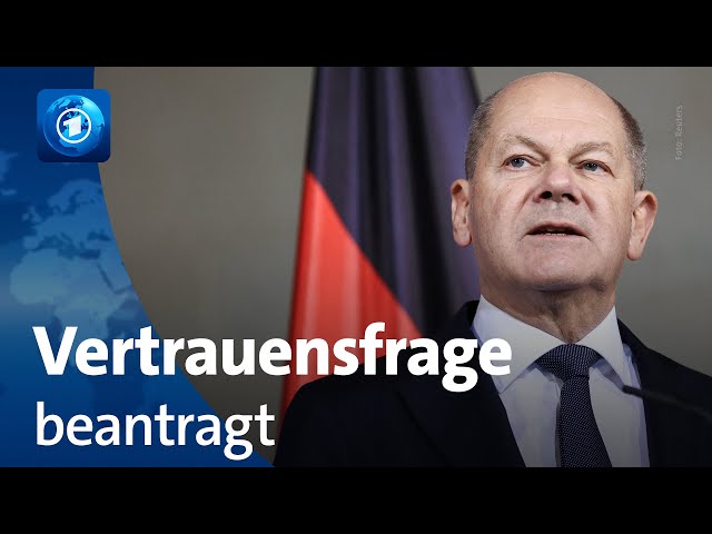 ⁣Bundeskanzler Scholz stellt Antrag auf Vertrauensfrage