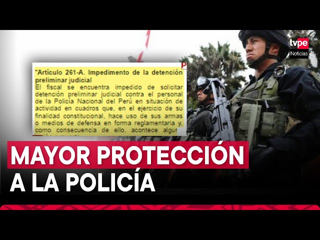 ⁣Fiscales no podrán pedir detención de policías que causen muerte al usar legalmente armas