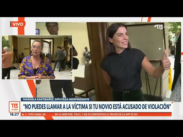 ⁣Diputada Santibáñez por pólemica llamada de Orsini: "Todos somos iguales ante la Constitución&q