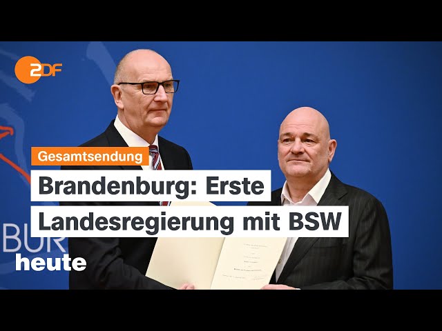 ⁣heute 19:00 Uhr vom 11.12.2024 Neue Landesregierung in Brandenburg, Syrien, WM 2034 in Saudi-Arabien