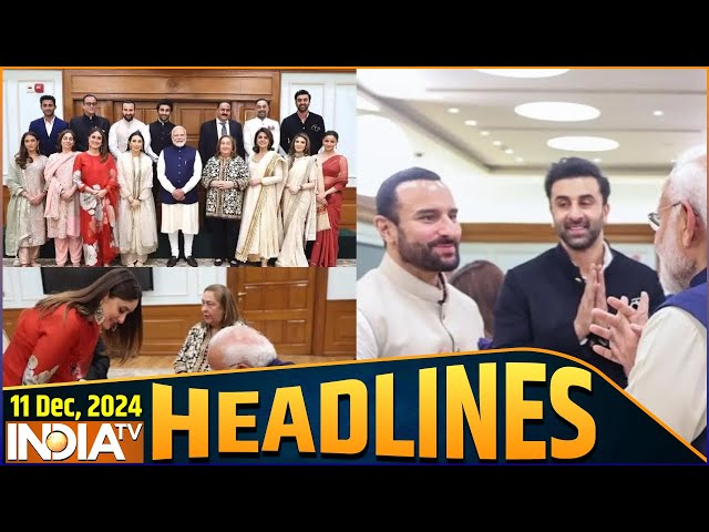 ⁣11 PM Headlines: कपूर खानदान से मिले PM मोदी | Kapoor Family Meets PM Modi | Raj Kapoor Anniversery