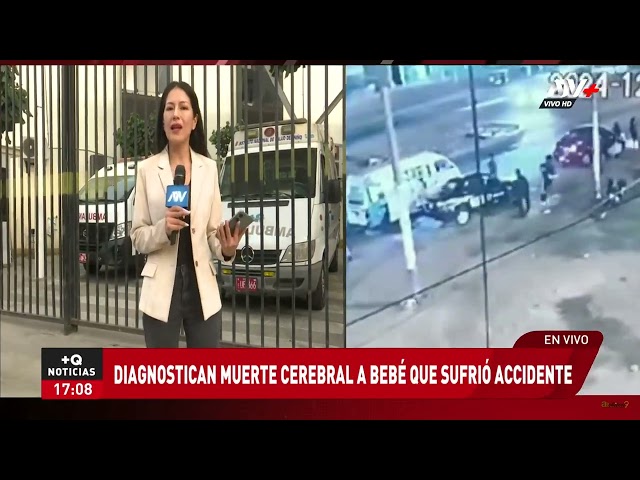 ⁣Diagnostican muerte cerebral a bebé que sufrió accidente vehicular en Comas