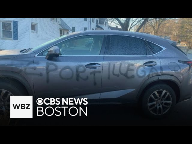 ⁣Natick Select Board Chair's SUV vandalized