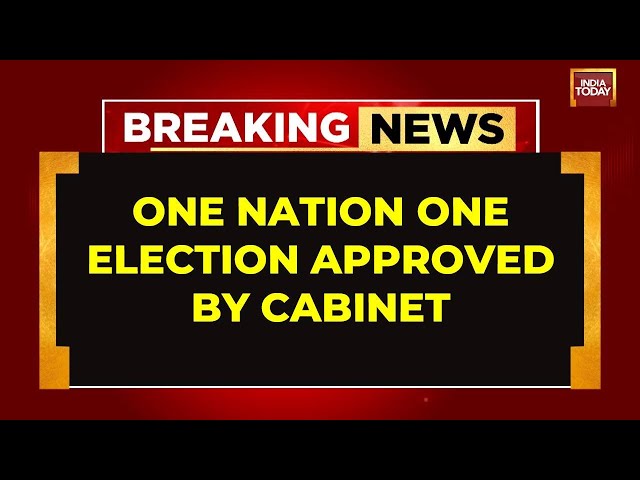 ⁣LIVE: Cabinet Gives Nod For 1 Nation 1 Election Bill, May Be Tabled This Session | India Today LIVE