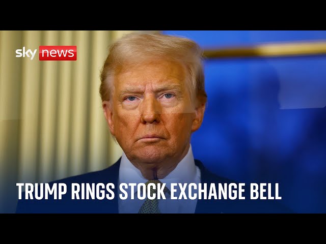 ⁣Watch live: President-elect Donald Trump rings the bell at the New York Stock Exchange