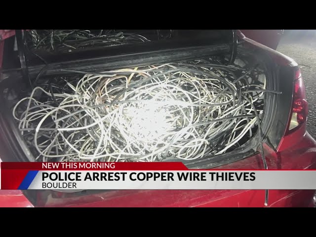 ⁣2 arrested for stealing copper wire from Boulder power substation